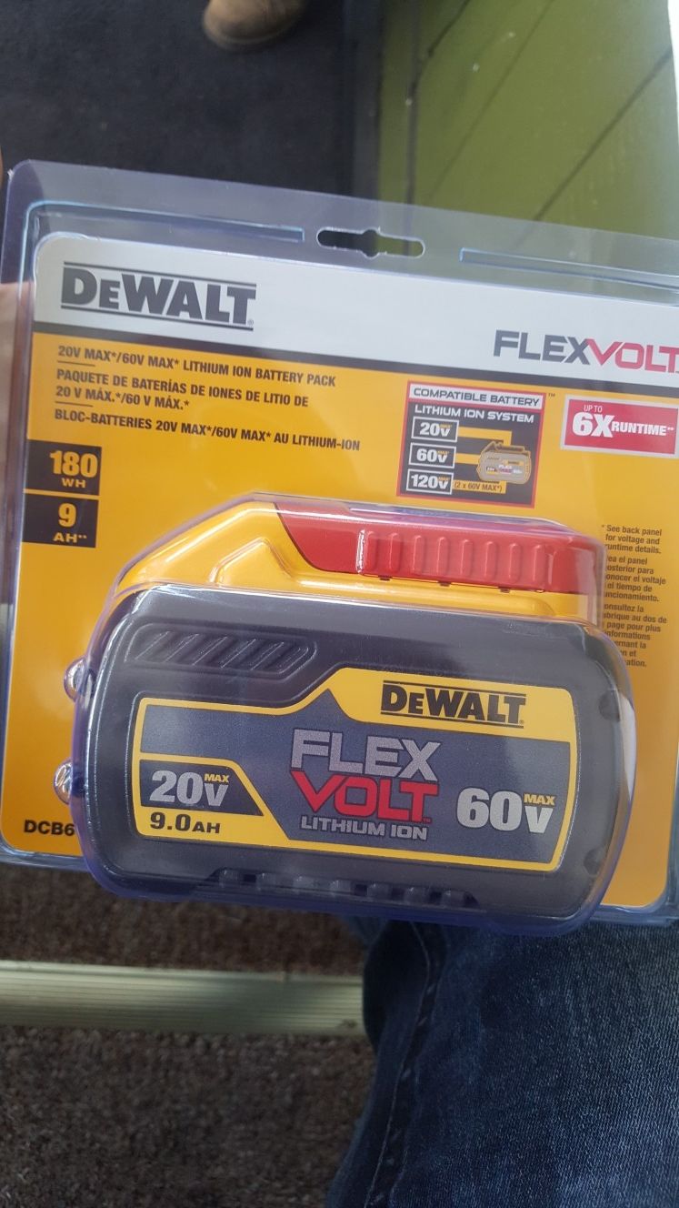 DEWALT 60V FLEX BATTERY 9.0