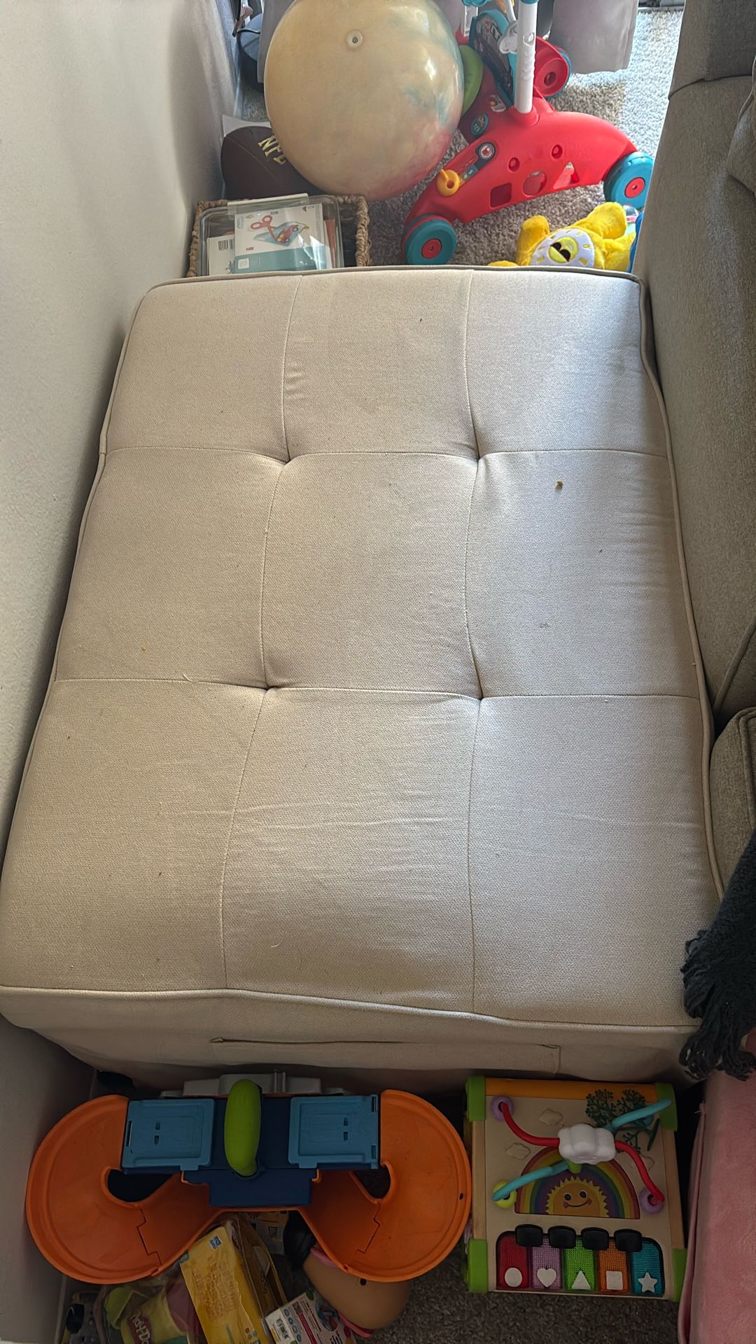 ottoman fold out bed (free OBO)