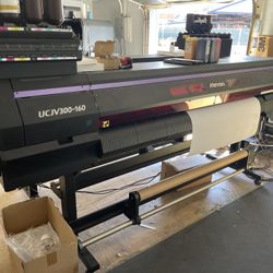 64” PRINT & CUT UV WITH WHITE PRINTER MIMAKI UCJV300-160