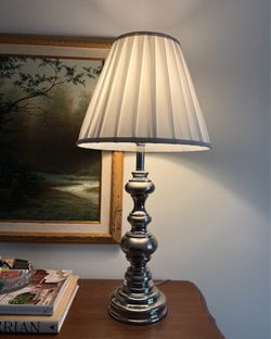 Vintage Stiffel Polished Nickel Table Lamp