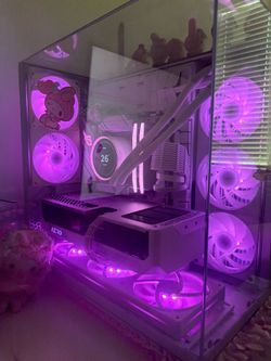 Custom High-End White/Pink Gaming PC Setup | RTX 4080 Super | Ryzen 7 7800X3D | Aesthetic Build