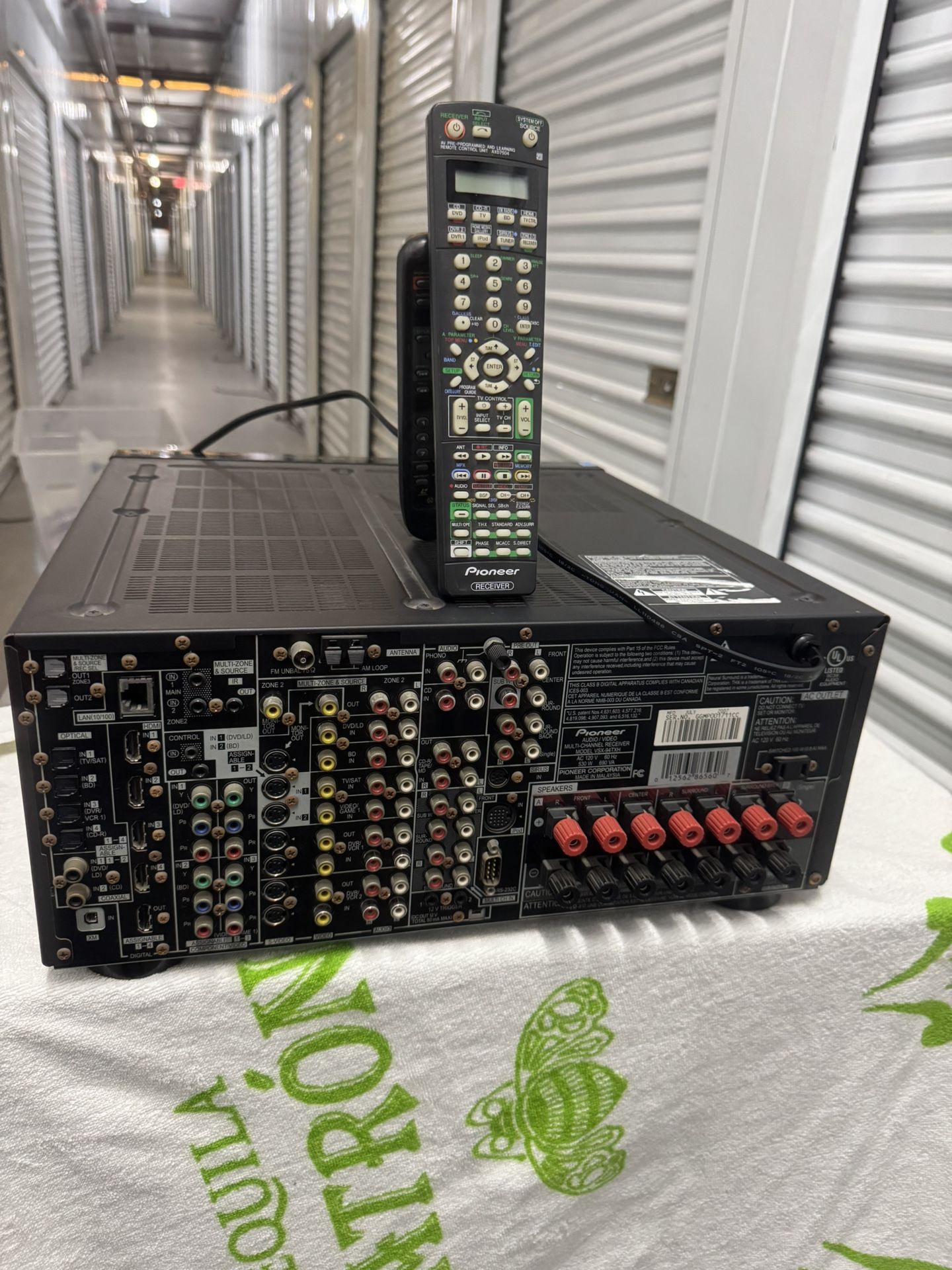 Pioneer VSX-94TXH AV Receiver 7.1-Channel, RS-232C, Dual 12V Triggers