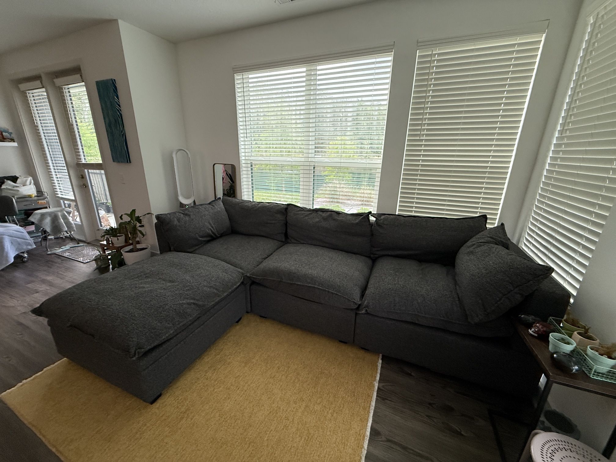 Albany Park - Kova Sofa 122" + Ottoman w/ Storage