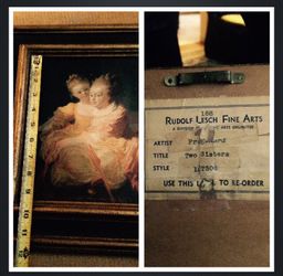 Two sisters painting