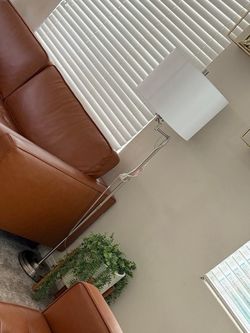 Modern White Shade Floor Lamp