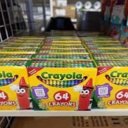 Crayola 64-Count Crayons with Built-In Sharpener
