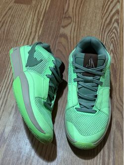 Nike Ja Morant Green Zombie DX2482 Size 9.5 Men's Neon Green Shoes Sneakers
