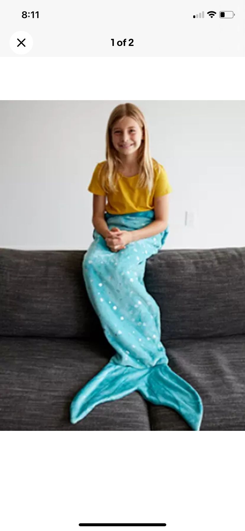 New Disney Movie Club Exclusive Mermaid Tail Blanket