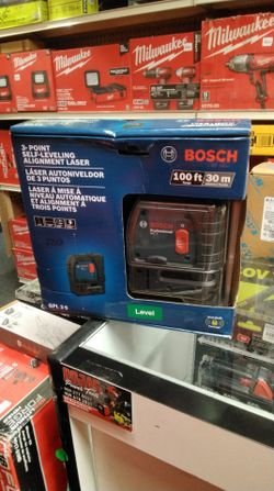 BOSCH 100FT/30 m RANGE 3 - POINT SELF- LEVELING ALIGNMENT LASER