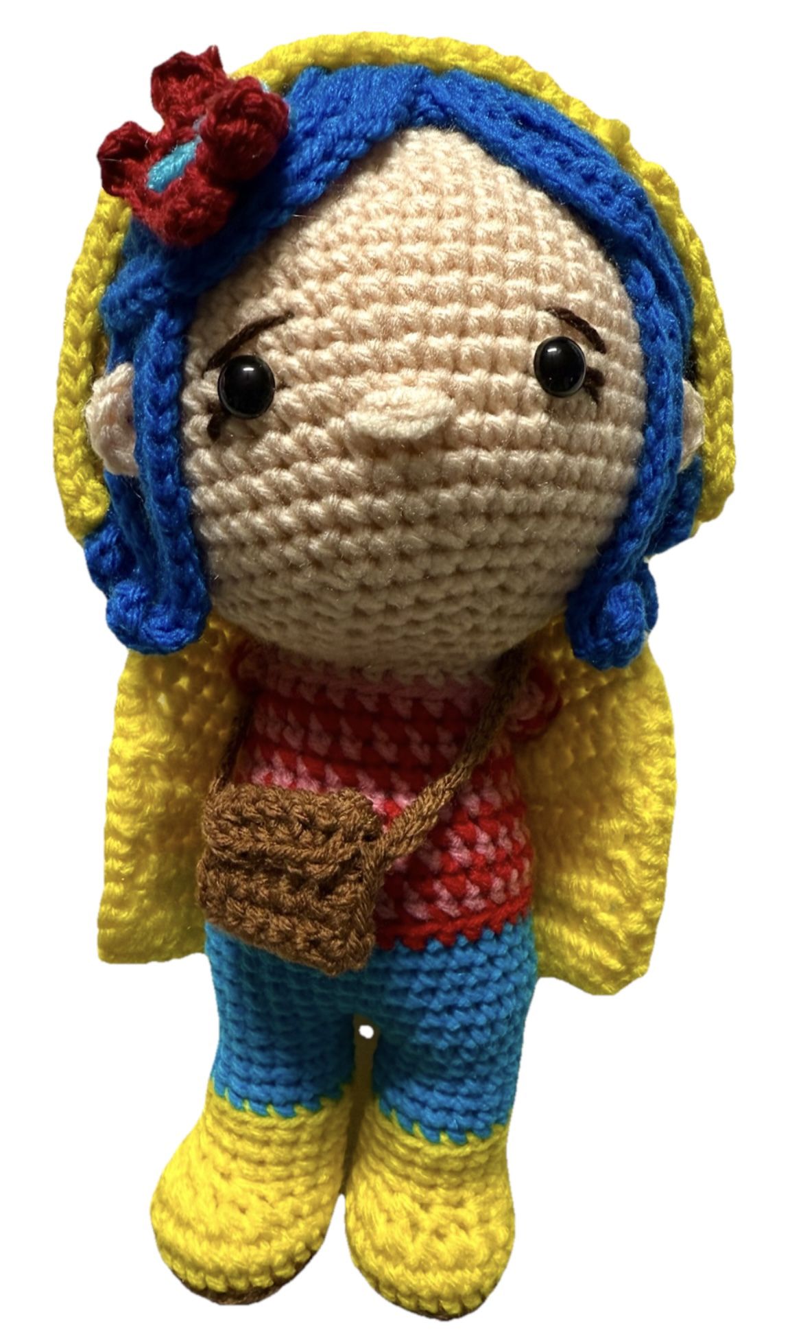 CORALINE figure statue Crochet Doll PLUSH STuffed Amigurumi TOY handmade