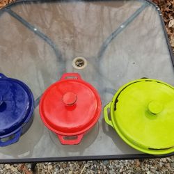 Porcelain Coated Cast Iron Pan Set