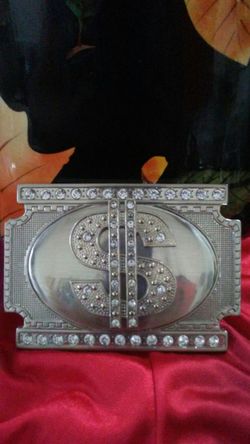 Money sign belt buckle