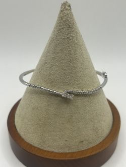 14k White Gold And Diamond Bracelet