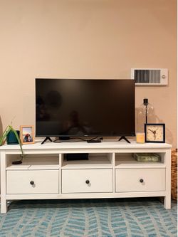 White Ikea HEMNES TV Stand/Storage