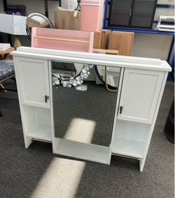 Assembled New 35x29 in Bathroom Medicine Cabinet, Wall Mounted Bathroom Storage Cabinet with Mirror