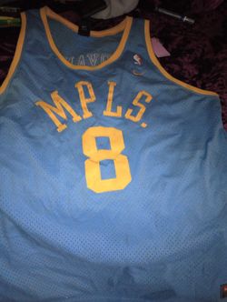Vintage Nike Los Angeles LA Lakers KOBE BRYANT 8 MPLS Throwback Jersey Mens