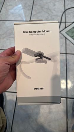 Bike computer mount intergrated handlebars