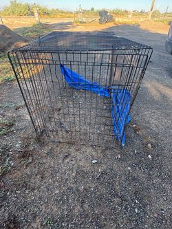 Large Black Wire Dog Crate / jaula
