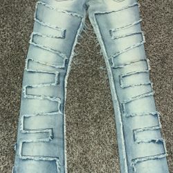 Light Blue Stacked Size 30