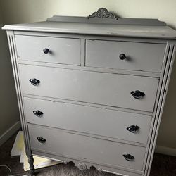 Antique Dresser And Twin Bed For Sale