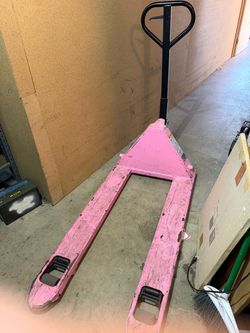 Uline Pink Manual Pallet Jack