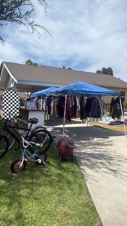 Yard sale (clothes, shoes, baby, furniture, tools, + more)