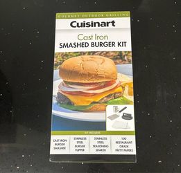 Cuisinart Smash Burger Kit Cast Iron
