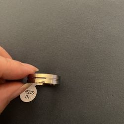 Mens Fashion Stainless Steel Wedding Band Size 10 Mark I Love U