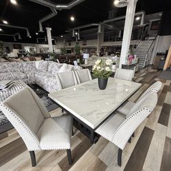 7 PC DINING TABLE SET