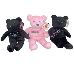 Wcw Beanie Babies Stone Cold, Sable, And Sting 