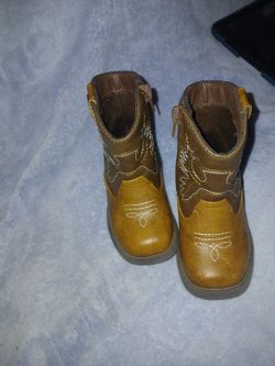 Brown cowboy boots
