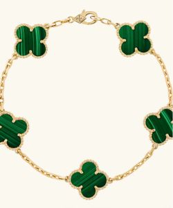 7 1/2 inch 14k yellow gold on 925 sterling silver, genuine greenMalachite