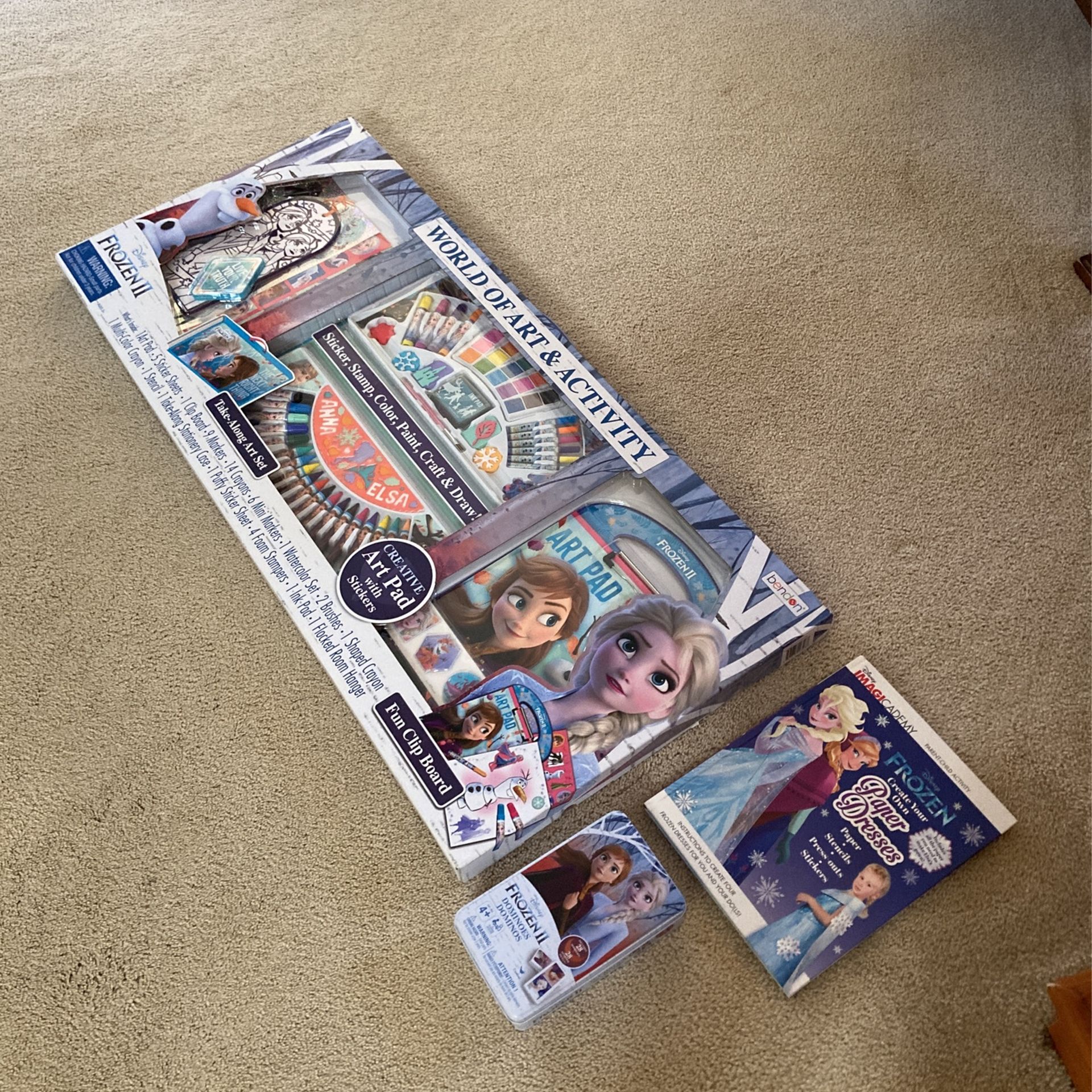 Disney Frozen Art Activity Lot Craft Book Princess