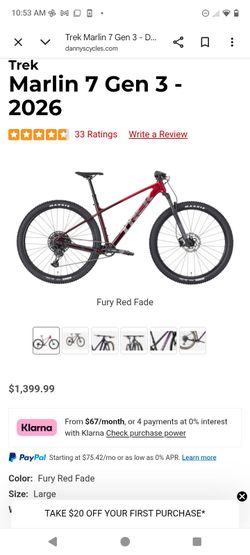 Trek Marlin 7 Gen 3 Mountain Bike 2026