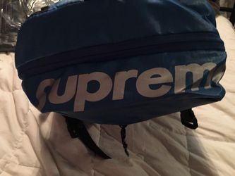 Blue supreme backpack