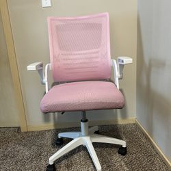 Pink And White Office Chair