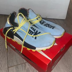 size 9 adidas NMD HU inspiration clear sky color way 