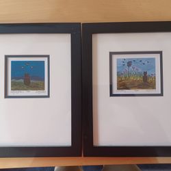 Cat Artwork, Set Of 2