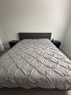 Bed frame with brand new mattress
