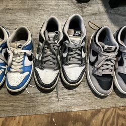 Nike dunk low bundle sizes 4y, 10, 6.5Y