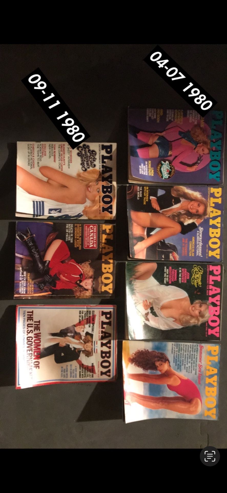 Vintage Playboys 1(contact info removed) Full Year And Anniversary Edition