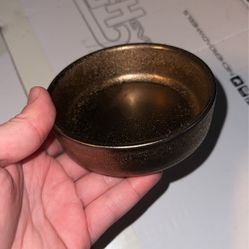 Vintage Style Copper Gold Ashtray