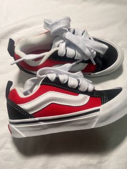 Red and black vans