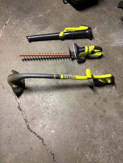 Leaf blower , weed wacker , trimmer