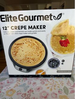 New Elite Gourmet 12” Crepe Maker