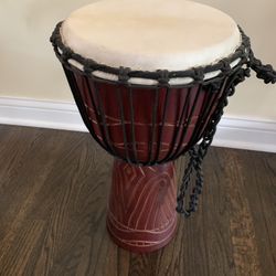 Hand Carved Djembe Drum