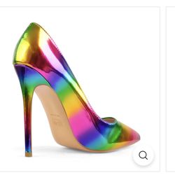 Brand New-Nine West- Rainbow pointy heels- Size 8