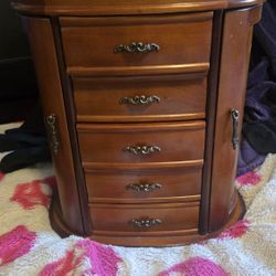 Vintage Wood Jewelry Box