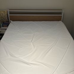 Lightly Used Queen Sized Mattress, Box Spring, and Frame For Sale! 
