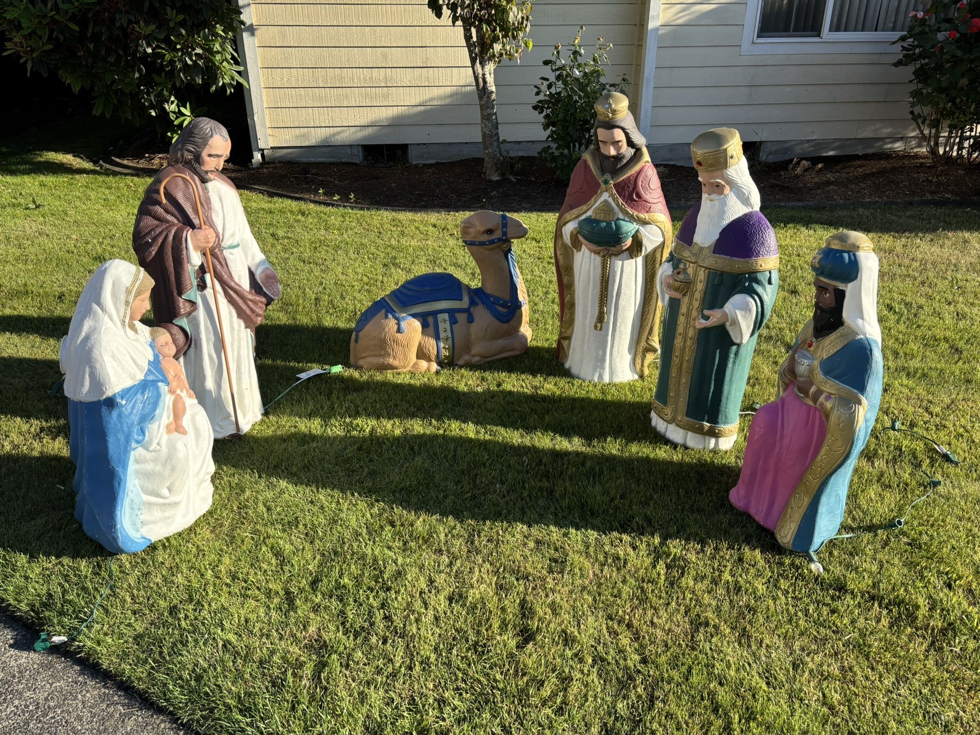 Yard Nativity Scene